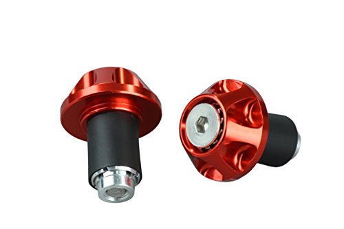 ポッシュ(POSH) ハンドルバーエンド グリップエンドキャップ(外径35.5mm) ハンドル内径14-19mm対応 ディープオレンジ 031077-14