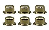 Creative Hobbies ELY6251 1/2 Inch Tall Brass Plated Steel Finials tapped 1/4-27 for Lamp Harp Tops -Pack of 6