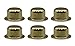 Creative Hobbies ELY6251 1/2 Inch Tall Brass Plated Steel Finials tapped 1/4-27 for Lamp Harp Tops -Pack of 6