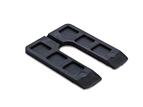 Image of CRL Black 1 /4 inch x 4 inch Jumbo Horseshoe Shims Pack of 100
