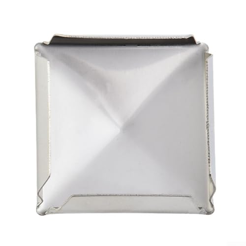Cubierta cuadrada de plástico, cubierta final para poste de tubo cuadrado, inserciones de tubo cuadrado negro, tapa de sellado cuadrada de acero inoxidable cubierta interior de tubo cuadrado (1 pieza
