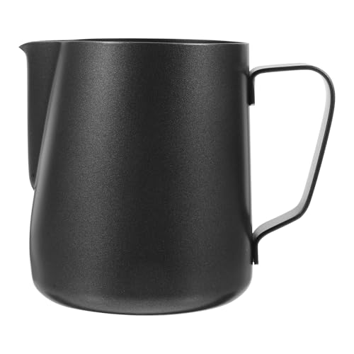 FRCOLOR Utensilio para Espumar Leche de Acero Inoxidable 350 Ml, Jarra Antiadherente para Preparar Café Latte y Uso en Cocina Doméstica