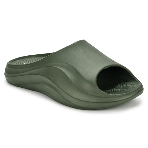 Image of KOBURG Milan Slides for Men| Stylish Trending | Comfortable | Super soft | Lightweight | EVA Sole | Casual Slider | Slippers | Flip Flops for Men KF-484