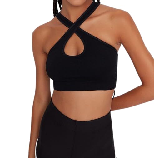 Lotus unique Sports Bra for Women & Girls, Cotton Non-Padded Full Coverage Beginners Non-Wired T-Shirt Gym Workout Bra with Regular Broad Strap for Fitness Yoga- Free Size