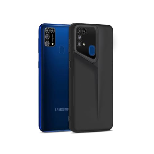 Image of Amazon Brand - Solimo Ultra-Thin Blade Runner Series Matte Finished Camera Protection Soft Back Cover for Samsung Galaxy M31 Prime / M31 / F41 - Black