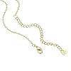 PAVOI 14K Yellow Gold Plated Station Chain Necklaces for Women - Dainty Simulated Diamond Necklace - Layering Cubic Zirconia Chain #2