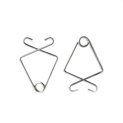 F-blue 100pcs Gota Clips Gancho del Techo Forma de los Pescados del Gancho del Metal T-Barra de Techo Rejilla de Alambre suspendida Percha