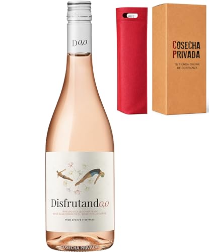 Disfrutando 0,0 Rosado - Juan GIl – Vino Sin Alcohol 0,0% Premium – Sabor Auténtico y Equilibrado – 75 cl (1 x 75 cl, Rosado)