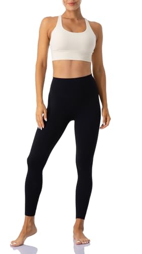Ukaste Women's Petite Studio Essential 7/8 Length Yoga Leggings 23" - High Waisted Workout Active Tights Ankle Pants2