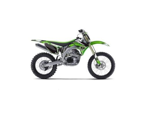 Kit déco moto cross Kawasaki 125 KX autocollants Factory haute résistance