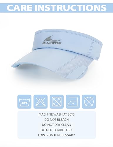 BLUEWING Boné masculino ajustável com viseira de pesca de secagem rápida respirável para esportes ao