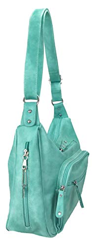 Image of Concealed Carry Hobo Bag Locking Crossbody Bag with Built-in Credit Card Slots