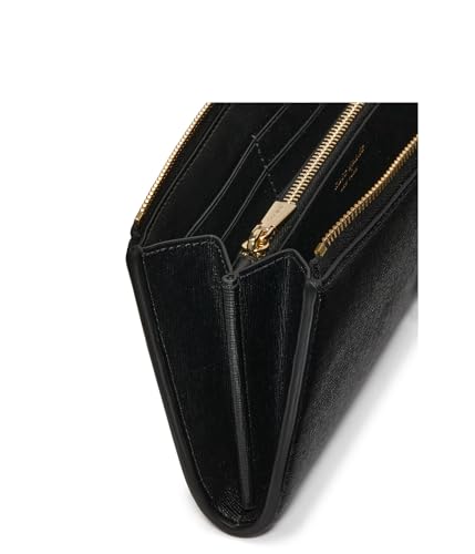 Image of kate spade new york Devin Saffiano Leather Zip Around Continental Wallet, Black