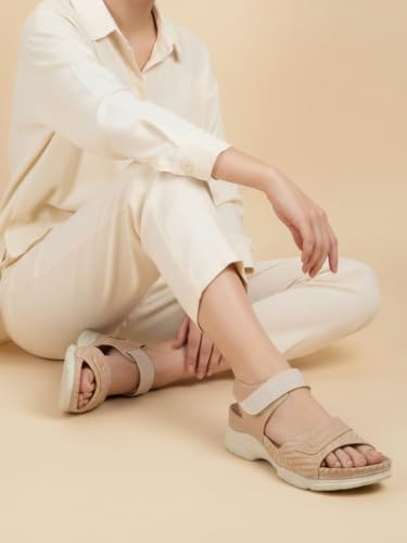 Image of Inc.5 Womens Beige Casual Solid Round Toe Sandals