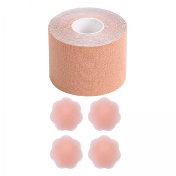 BNF®3xBreast Tape Sweatproof 5M Chest Sticker Women Breast Cover for Wedding Dress Skin Color 3.8cm|Clothing, Shoes & Accessories | Womens Clothing | Sleep | Bras & Bra Sets-image-41