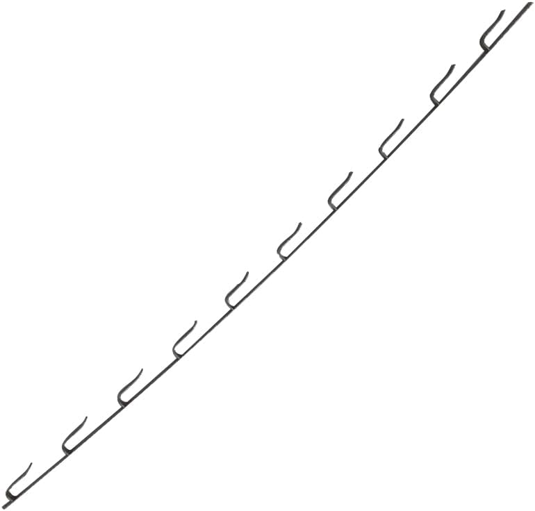 窓囲い金物 十手型 10本入 10段 1820mm 6尺 鉄 箱入 ブロンズカラー 窓枠取付け 冬囲い金物 雪 風 雨 保護 アミD