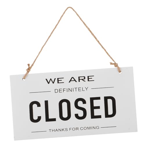 ARTSEWPLY 木製両面サイン 壁掛けオープンクド表示 ドア用シンプルデザイン 耐久性と実用性兼備 飲食店や店舗用玄関装飾 対応