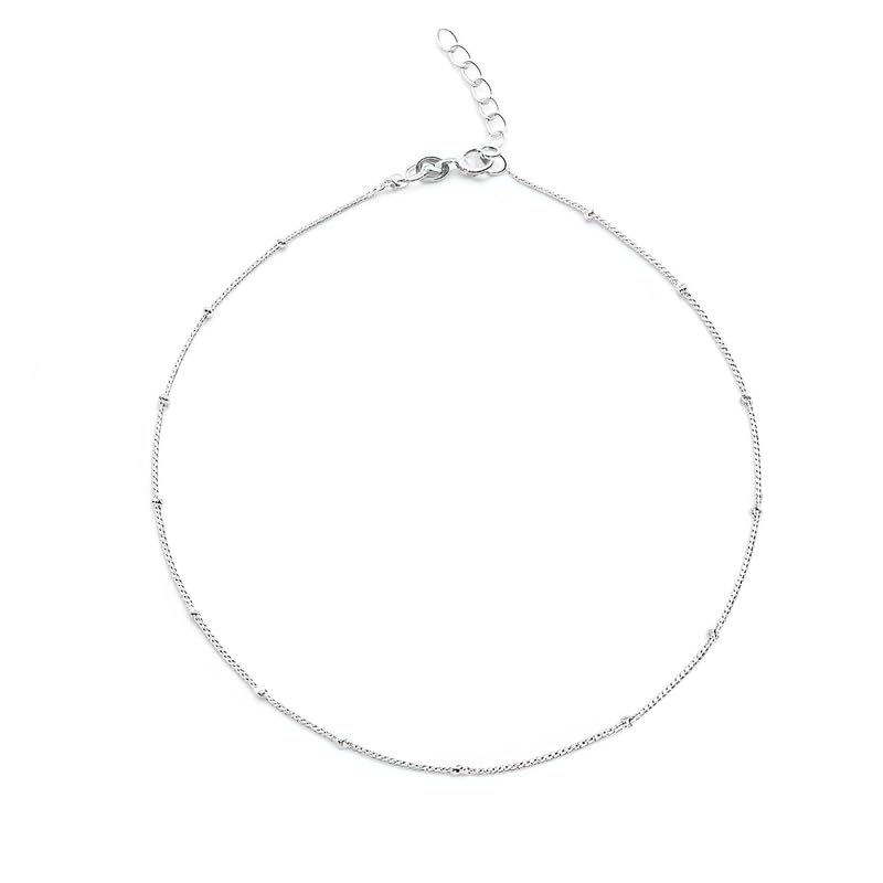 92.5% Pure Silver Rhodium Plated Plain Anklet For Girls & Womens 925 Pure Silver Chandi Ki Payal Fashionable Anklet (Only One Piece)-image-27