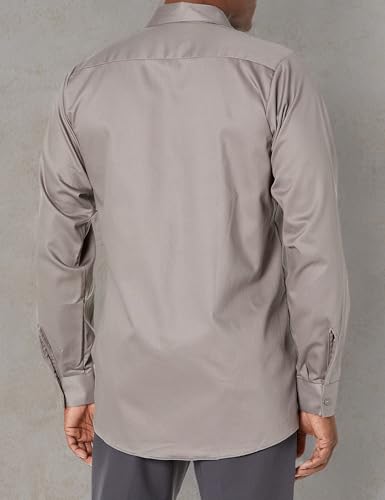 Image of Red Kap Men's Long Sleeve Industrial Work Shirt | Moisture Wicking Button Up, Wrinkle Resistance Fights Fading & Stains