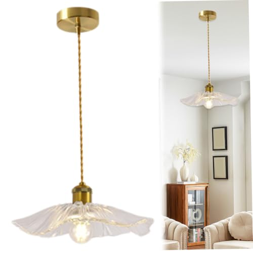 Lámpara colgante de cristal de un solo cabezal moderna blanca para comedor y casa 2