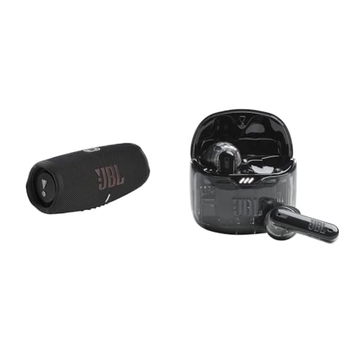 �y�Z�b�g�����zJBL CHARGE5 Bluetooth�X�s�[�J�[ 2�E�F�C�E�X�s�[�J�[�\�� USB C�[�d IP67�h�o�h�� �p�b�V�u���W�G�[�^�[���� �|�[�^�u�� �u���b�N JBLCHARGE5BLK �y�������K�i�z + TUNE FLEX GHOST 