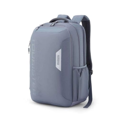 Image of American Tourister Zipper Brett 3.0 Polyester Men's Backpack (Free Size, Grey)