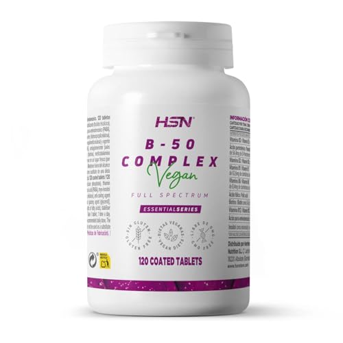 HSN B-50 Complex Complejo Vitamina B | 120 Tabletas | Todas las V...