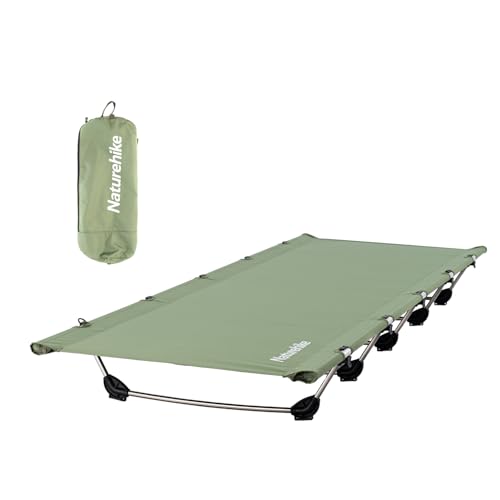 Image of Naturehike GreenWild Camping Cot, Portable Camping Bed for Adults for Camping Hiking Travel Home, Ultralight Folding Backpacking Cot, Supports 330lbs, Light Green