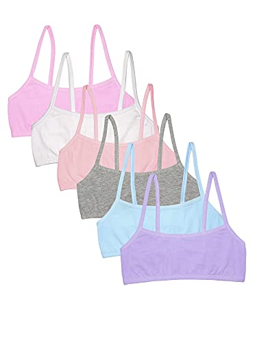 Image of Fruit of the Loom Girls' Cotton Spaghetti Strap Sport Bra