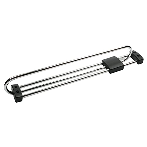 Tringle de penderie escamotable pour optimiser les placards profonds 40cm
