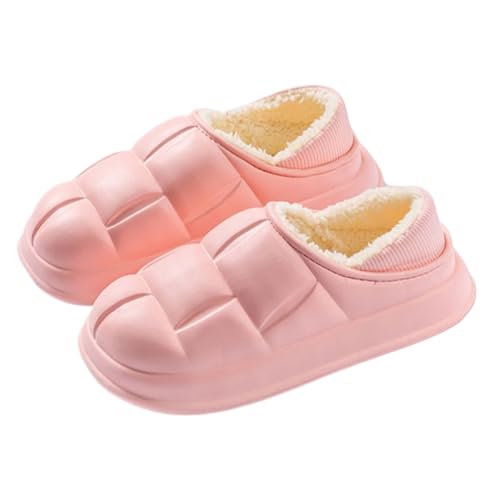 Premium Comfort Thermal Closed back Non Slip Women's Fuzzy House Slippers Indoor Soft Warm Shoes Memory Foam Sole