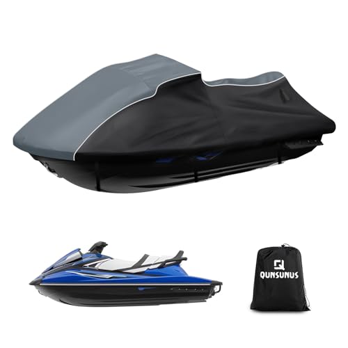 QUNSUNUS Cover for 2015-2020 Yamaha VX Cruiser&Cruiser HO&VX Limited with Cotton Waterproof VX Cruiser Jet Ski Cover All Weather Waverunner Cover with Straps and Zipper