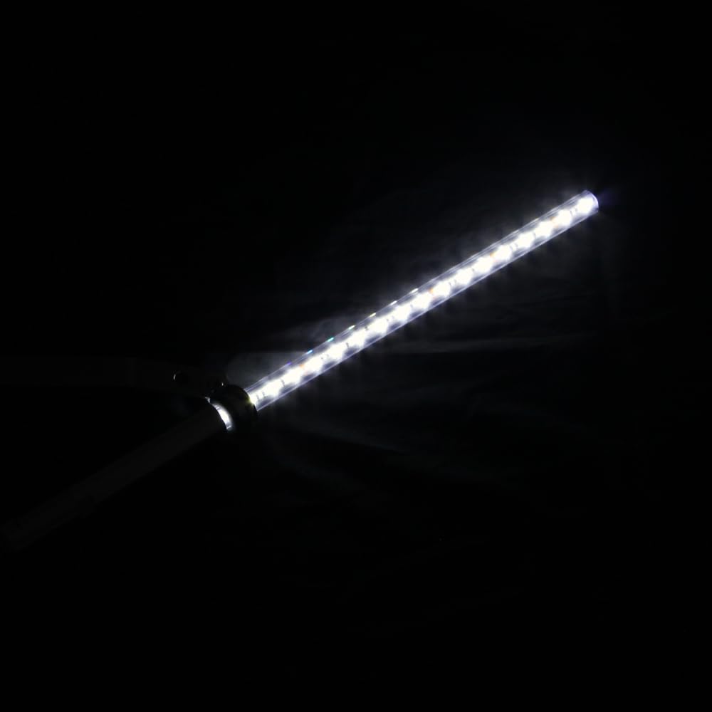 Amazon | オートバイ用 旗棒白 LED ホワイト発光 フラッグポール 500mm