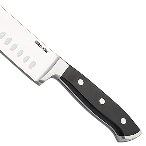 Faca P/fatiar/picar Santoku 7' Infinity Brinox Aço Inox