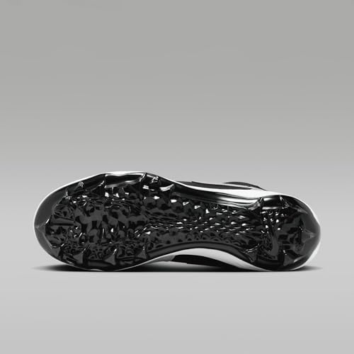 NIKE Jordan 1 Mid TD Men's Football Cleat (FJ6805-002, Black/Light Smoke Grey/Black/Light Smoke Grey) Size 11.52