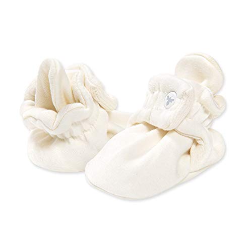 Image of Burt's Bees Baby Unisex 100% Organic Cotton, Adjustable Booties | Easy-on and off baby booties provide a comfy, cozy fit for tiny toes during cooler months. It's a registry must add essential