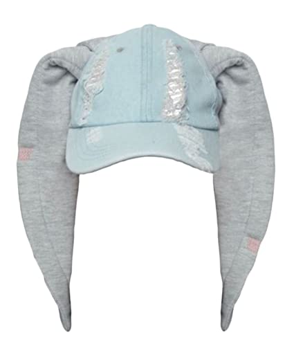 Baseball Caps Cute Bunny Ears Rabbit Baseball Cap Denim Unisex Adjustable Cap for Men Women