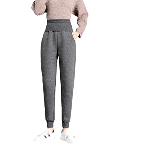 Pantalon sarouel chaud femme taille haute style coréen en maille S