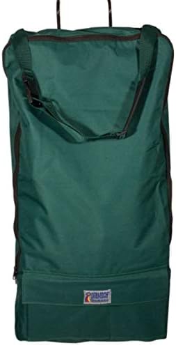Dura-Tech Hunter Green 3-Hook Standard Tack Rack Case | 600 Denier Polyester | Holds Halters and Bridles for Shows | Large Front Pocket…
