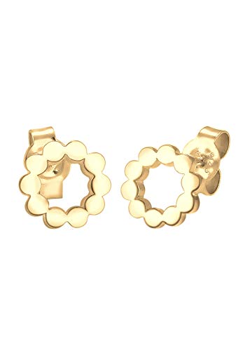 Preisvergleich Produktbild Elli Ohrringe Damen Kreis Circle Geo Minimal in 925 Sterling Silber