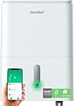 COMFEE' Deshumidificador de Humedad interior 20L / 2-EN-1 Purificador Eléctrico Silencioso con Ionizador, App/WIFI, 4 modos, Bajo Consumo con Depósito Extraible | Easy Dry 20 hasta 52 m² / 150 m³