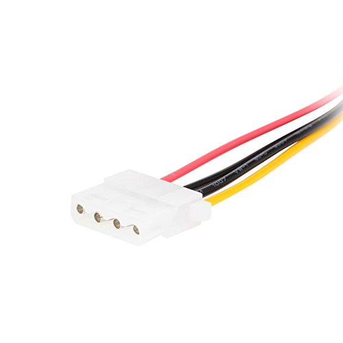 Sata Power Cable Adapter 3 Pack Sata 15 Pin Male To Molex Lp4 Female Power Cable 8-Inch #TOP2