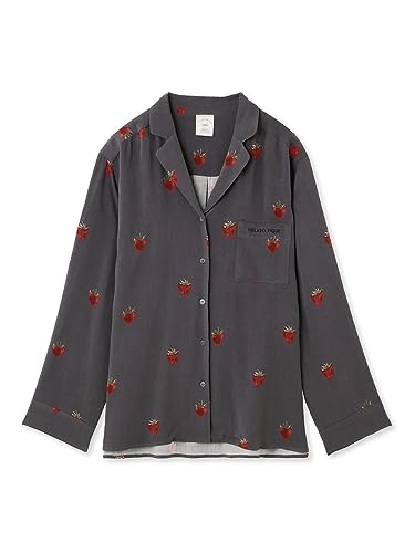 [ジェラート ピケ] いちご柄シャツ PWFT234301 レディース NVY