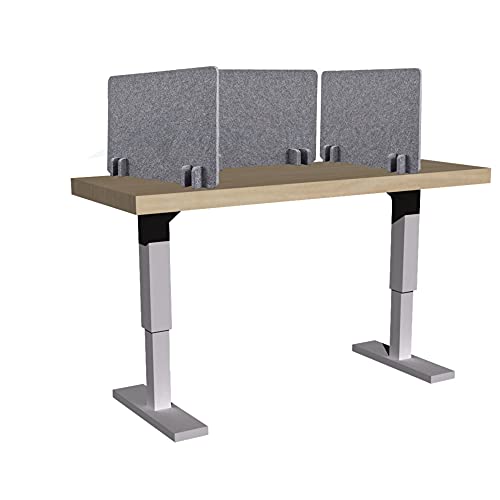 Arrowzoom Nuevo 3 piezas de gris 60 cm x 40 cm x 1 cm escritorio acústico divisor para oficina o hogar mesa empleado privacidad separador absorción de sonido AZ1206 Cover