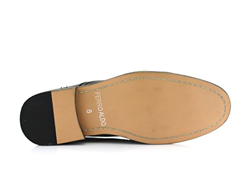 Image of Ferro Aldo Men's Modern Cap-Toe Derby Collection | Statement Dress Shoes in Floral, Woven, & Classic Styles