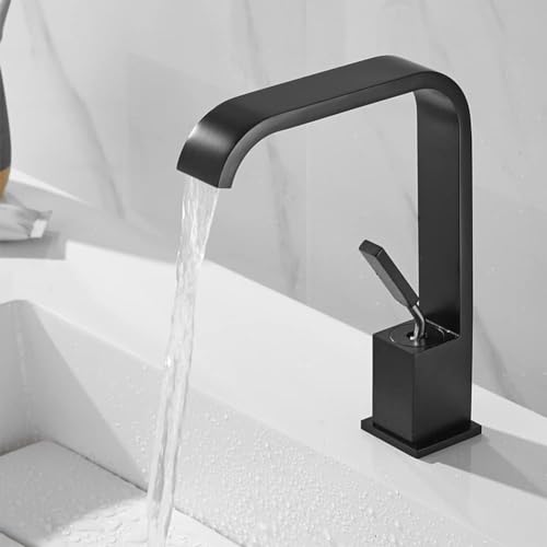 Grifería de techo para lavabos modernos con efecto cascada y control monomando LWX 6