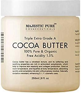 MAJESTIC PURE Cocoa Butter, Organic, Raw, Unrefined Premium Grade Cocoa Butter - 8 oz …