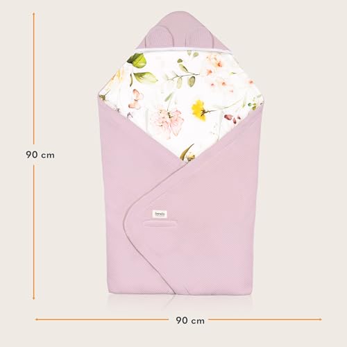 Couverture pour siège auto Lionelo cocon rose bébé en balade - 3