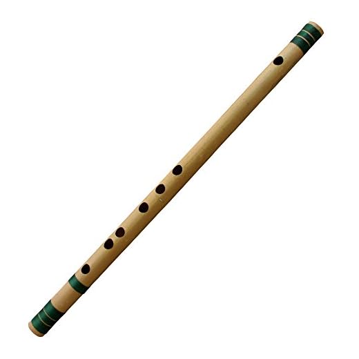 Principiantes/profesionales de bambú indio flautas transversales (C TONO) bansuri instrumentos musicales de viento 48 cm