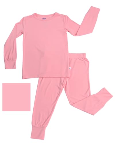 Soft Viscose from Bamboo Toddler Pajamas – 2-Piece Snug-Fit Pajama Set for Boys & Girls